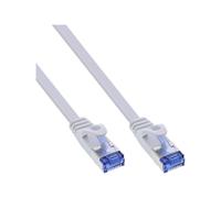 InLine Patch Cable flat U/FTP Cat.6A bianco 10m Patchkabel flach U/FTP 71800W