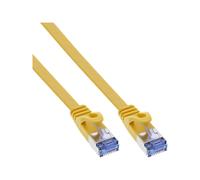 InLine Patch Cable flat U/FTP Cat.6A giallo 10m Cavo Rete CAT 6a FTP 71800Y