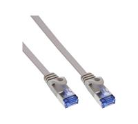 InLine Patch Cable flat U/FTP Cat.6A grigio 10m Patchkabel flach U/FTP 71800