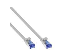 InLine Patch cable flat U/FTP Cat.6A TPE senza alogeni grigio 7,5m 75707
