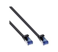 InLine Patch Cable flat U/FTP Cat.6A TPE senza alogeni nero 7,5m Pimf 75707S