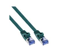 InLine Patch Cable flat U/FTP Cat.6A verde 10m Cavo Rete CAT 6a FTP 71800G