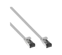 InLine Patch Cable flat U/FTP Cat.8.1 TPE senza alogeni grigio 7,5m 75807
