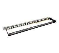 InLine Patch Panel 19" 0,5U Cat.6A 24-porte per RJ45 Snap-In Keystone 76824C