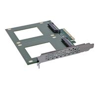 InLine® PCI Express 76660P - Scheda 2 X interna U.2 NVMe SFF-8639 - biforcazione, PCIe x8, larghezza