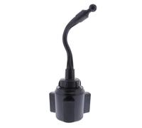 InLine® Piedino per supporto auto - Adattatore universale per portabevande (Ø 65 - 103 mm), collo di cigno flessibile, fissaggio stabile per smartphone in auto, 23156P