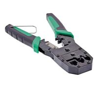 InLine Pinza crimpatrice per spina di rete RJ45 RJ12 RJ11 strumento 3 in 1 per taglio, spellatura e crimpatura compatibile con connettori modulari 74103B