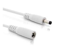 InLine® Prolunga DC Maschio/Femmina 5,5 x 2,1 mm AWG 18 Bianco 1 m