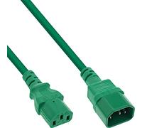 InLine® Prolunga per apparecchi a freddo, da C13 a C14, verde, 1 m