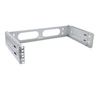 InLine - Rack a Parete 19" 2HE, profondità 24-40 cm, Colore: Grigio