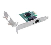 InLine® Realtek RTL8111H - Scheda di rete Gigabit PCIe x1, 1 x RJ45 1Gb/s, per PC desktop, Windows/Linux/macOS, 51125M