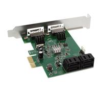 Inline 18418 Scheda Controller, SATA 6 GB/S, Nero