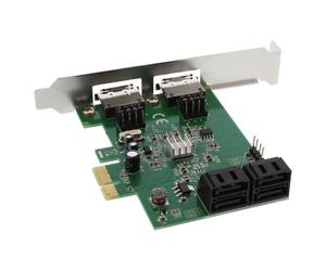 InLine Scheda controller SATA 6Gb/s, 4x SATA (2x eSATA), PCI-Express 2.0