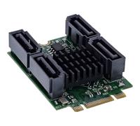 InLine Schnittstellenkarte M.2 Key B+M zu 4x SATA Stecker RAID HyperDuo (76660U)