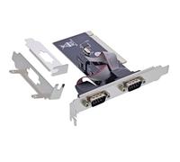 InLine® Scheda di interfaccia PCI seriale 2 X 9 poli, RS232, CH351Q, alta velocità di trasmissione, compatibile con Windows e Linux, facile installazione 6636A