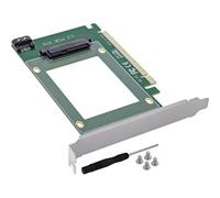 Inline Scheda di interfaccia PCIe x16 U.2 NVME adattatore per SSD da 2.5", SFF-8639, porta SATA per server e workstation, con accessori, 76619J