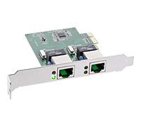 InLine® - Scheda di Rete Dual Gigabit, PCI Express, 2X 1Gbit/S, PCIe X1, Inclusa Staffa a Basso Profilo