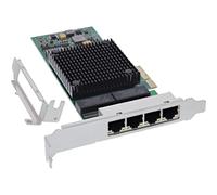 InLine® Scheda di rete Quad Gigabit 4X RJ45 1Gb/s, PCIe x4, 51127E