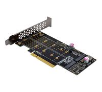 InLine® PCI Express 76660N - Scheda 2 X interna NVMe M.2 Key M - biforcazione, PCIe x8, con piastra a basso profilo