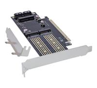 InLine Scheda PCI Express x16 a 2x M.2 1x mSATA PCI-Express 7 pin 76660T