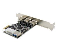 InLine® Scheda di interfaccia, 3 x + 1 x USB 3.2 Gen.1, PCIe, connettore di alimentazione a 4 pin, con slot a basso profilo, 76662D