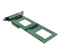 InLine® PCI Express 76660O - Scheda 2 X interna U.2 NVMe SFF-8639 - biforcazione, PCIe x8, sottile