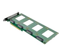 InLine Scheda PCIe a 4x U.2 NVMe interni SFF-8639 Biforcazione PCIe 76660R