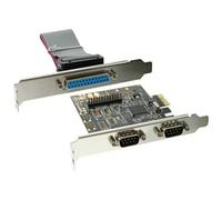 InLine - scheda seriale e parallela aggiuntiva, i0-controller, pcie (pci-express) , 2x sud-d 9pin maschio, 1x sud-d 25pin femmina