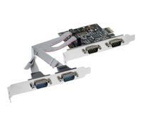 InLine Scheda seriale PCIe, 4x Sud-D 9pin maschio, Moschip MCS9904CV-AA