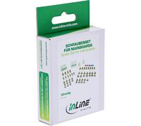 InLine Set di viti con ponticello clip adesiva e vari Custodia accessoria 77778