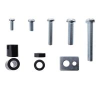 Inline Set di viti per montaggio a parete TV, 40 pezzi, universale, VESA, M5, M6, M8, con distanziatori e piastre inferiori, 23100A