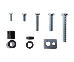 Inline Set di viti per montaggio a parete TV, 40 pezzi, universale, VESA, M5, M6, M8, con distanziatori e piastre inferiori, 23100A