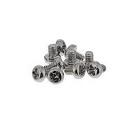 InLine Set di viti per montaggio M.2 SSD a croce, M2 x 3 mm, in acciaio nichelato, ideale per scheda madre e schede adattatori, 10 pezzi, 77784A