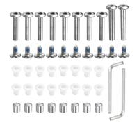 Inline Skate Asse Vite,1 Set con Distanziale Albero Lato Tappo Chiave,Argento