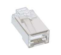 InLine 73098t 100ER Pack, modulare connettore 8P8 C RJ45 per crimpare su Cavo Tondo, schermato Nero