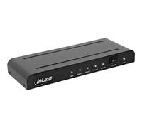 InLine® Splitter HDMI a 4 scomparti, 4K UHD @60Hz, HDMI 2.0, HDCP 2.2, Deep Color, Plug and Play, per TV, monitor, proiettore, 65010K