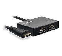 InLine® Splitter HDMI a 2 vie, 4K/60Hz, con cavo integrato da 0,5 m