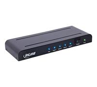 InLine® Splitter HDMI a 4 scomparti, 4K UHD @60Hz, HDMI 2.0, HDCP 2.2, Deep Color, Plug and Play, per TV, monitor, proiettore, 65010K