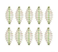 Inline Spring Feeder Cage 4.5cm per durevole Wire Inline Spring | Per una struttura in filo resistente, incredibile durezza, non si rompe facilmente, lunghezza 4,5 cm, finitura oro
