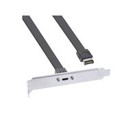 InLine Staffa per slot PCI USB-C a USB 3.2 pannello frontale Key-A 33446H