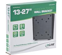 InLine Supporto da parete per display VESA 50x50-100x100 13-27" nero 23114A