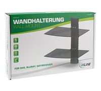InLine Supporto parete per DVD Bluray Ricevitore SAT fino a 8kg nero 23151B
