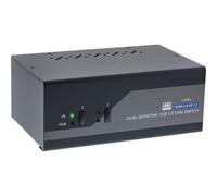 InLine Switch KVM Desktop, 2 porte, Dual Monitor, DP + HDMI, 4K, USB 3.0, Audio