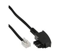 InLine TAE-F - RJ11 3m cavo telefonico Nero