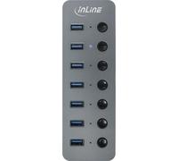 E_0015_ 11849607000 Inline InLine USB 3.2 Gen.1 hub, 7 porte, con interr