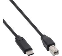 InLine USB C/USB B, 2 m cavo USB Nero