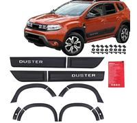INLY 14 Pezzi Passaruota Protezione per paraurti Parafanghi e protezione veicolo Strisce di Protezione per laterale Protezione veicolo carrozzeria Kit NERO ABS compatibile con Dacia Duster (2018-2024)