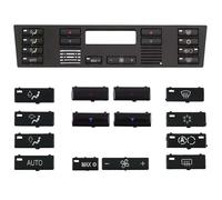 INLY 14 Pezzi Unità di controllo del clima Set di manopole dell'interruttore a pulsante compatibili con BMW E39 5 (1995-2003) E53 X5 (2000-2007)