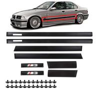 INLY 6 pezzi Modanature delle porte Modanature laterali Modanature del paraurti Stile M compatibile con Serie 3 E36 Berlina/Touring (1990-1999)