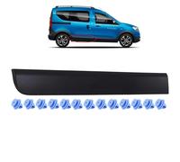 INLY Modanatura di protezione Striscia di rivestimento Modanatura laterale Posteriore destro nero compatibile con Dacia Dokker 828760894R (2012->)